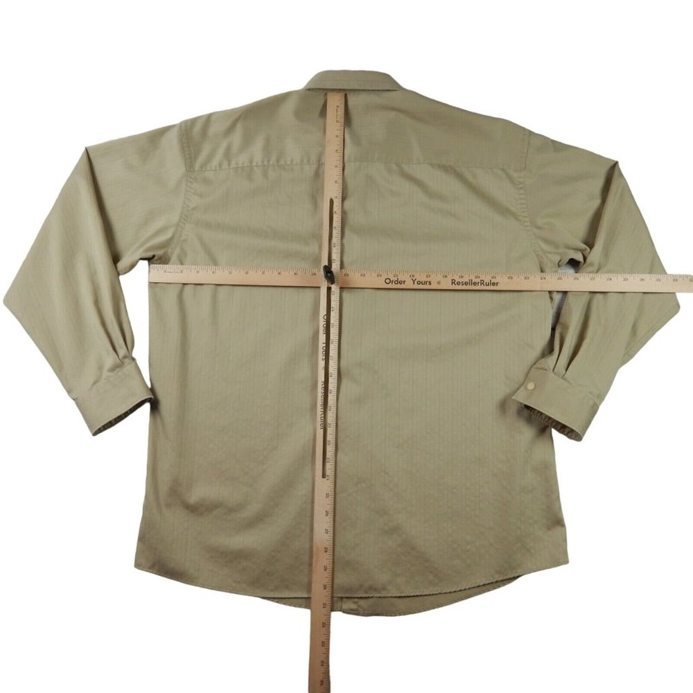 KENNETH COLE Shirt Men's Long Sleeve Casual Brown Extra Large 17 (34-35) - Picture 7 of 10